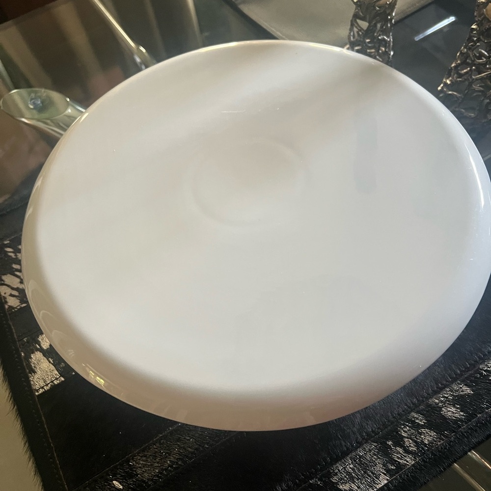 Chic White Serving Platter